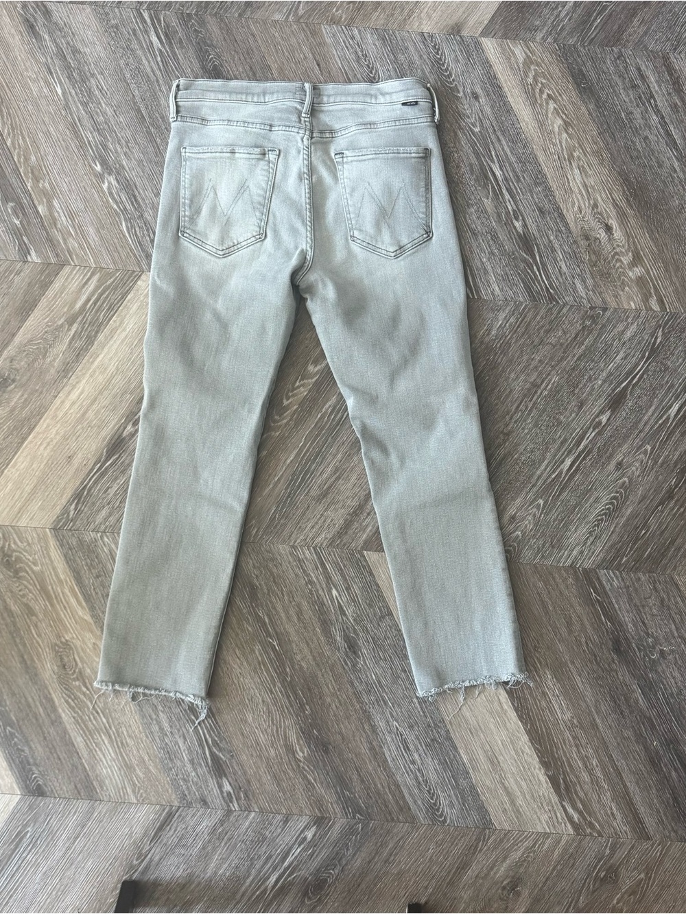 MOTHER The Rascal Ankle Fray Jeans in Noted Gray Size 31 - Picture 5 of 12